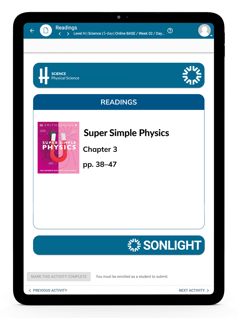 Science H Instructor's Guide