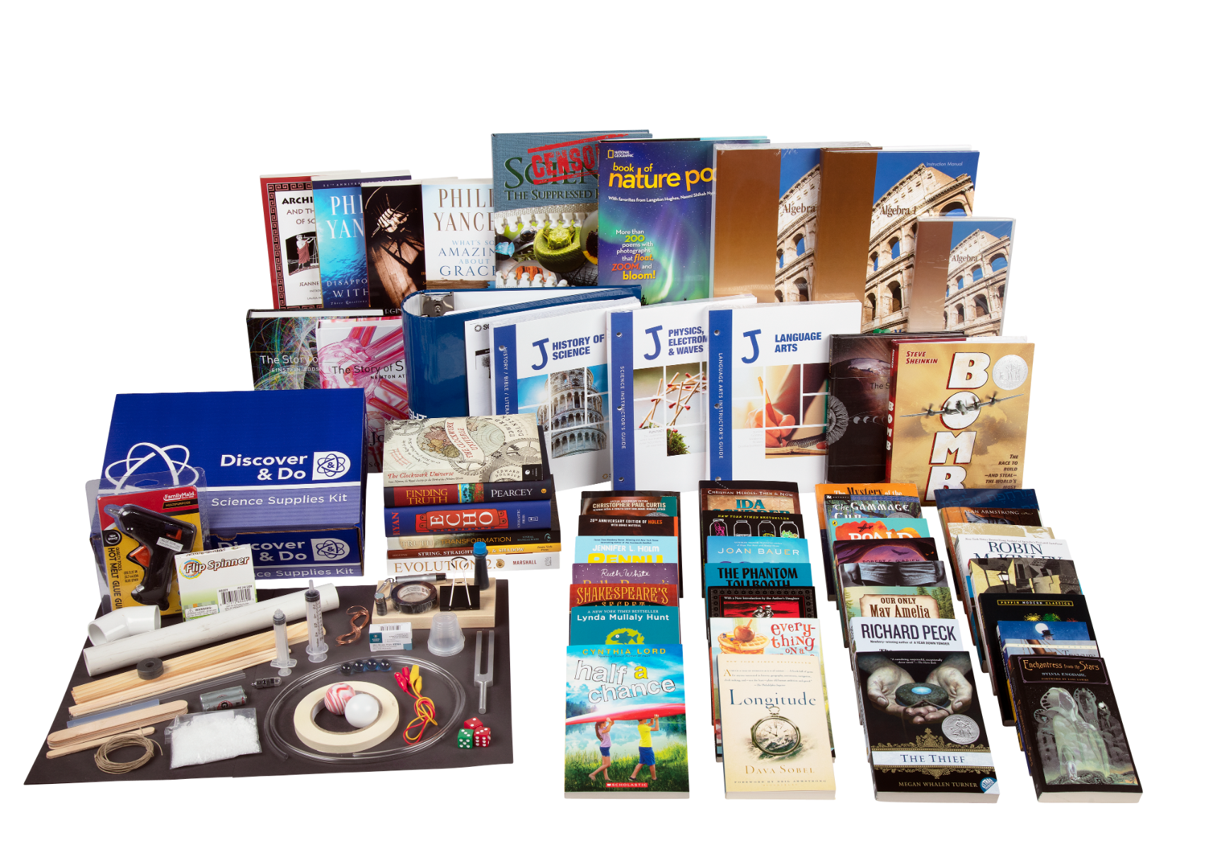 8th Grade CurriculumAll-Subjects Package JDiscover scientific inquiry of the last 4000 years.Title: History of ScienceAge Range: 13-15