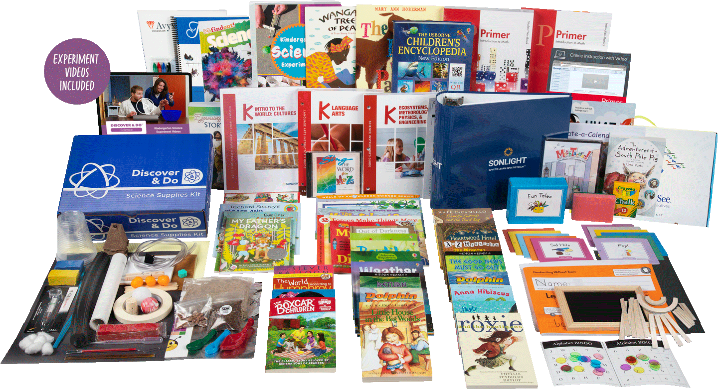 All-Subjects Package K - Kindergarten Homeschool Curriculum