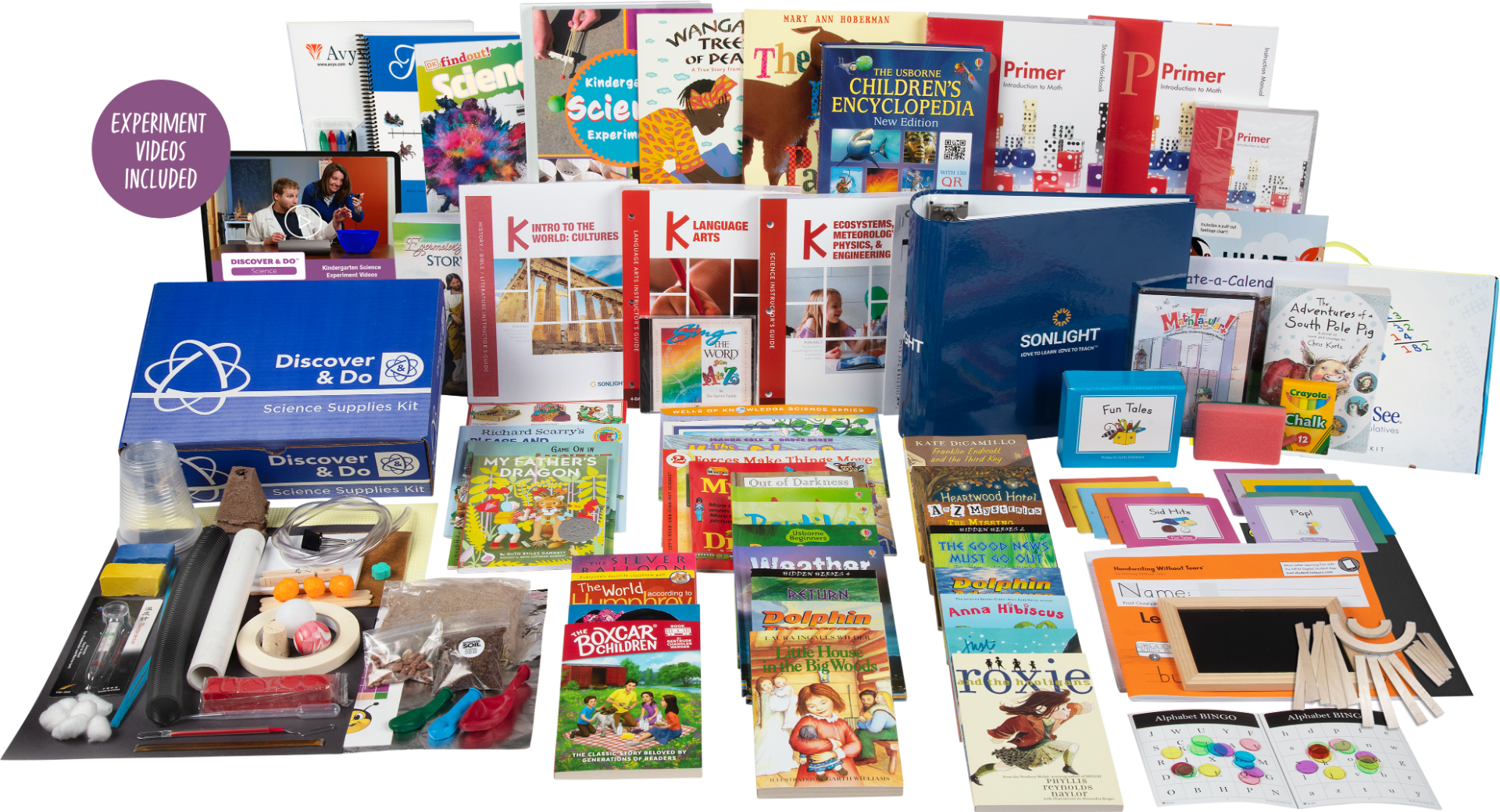 All-Subjects Package K - Kindergarten Homeschool Curriculum