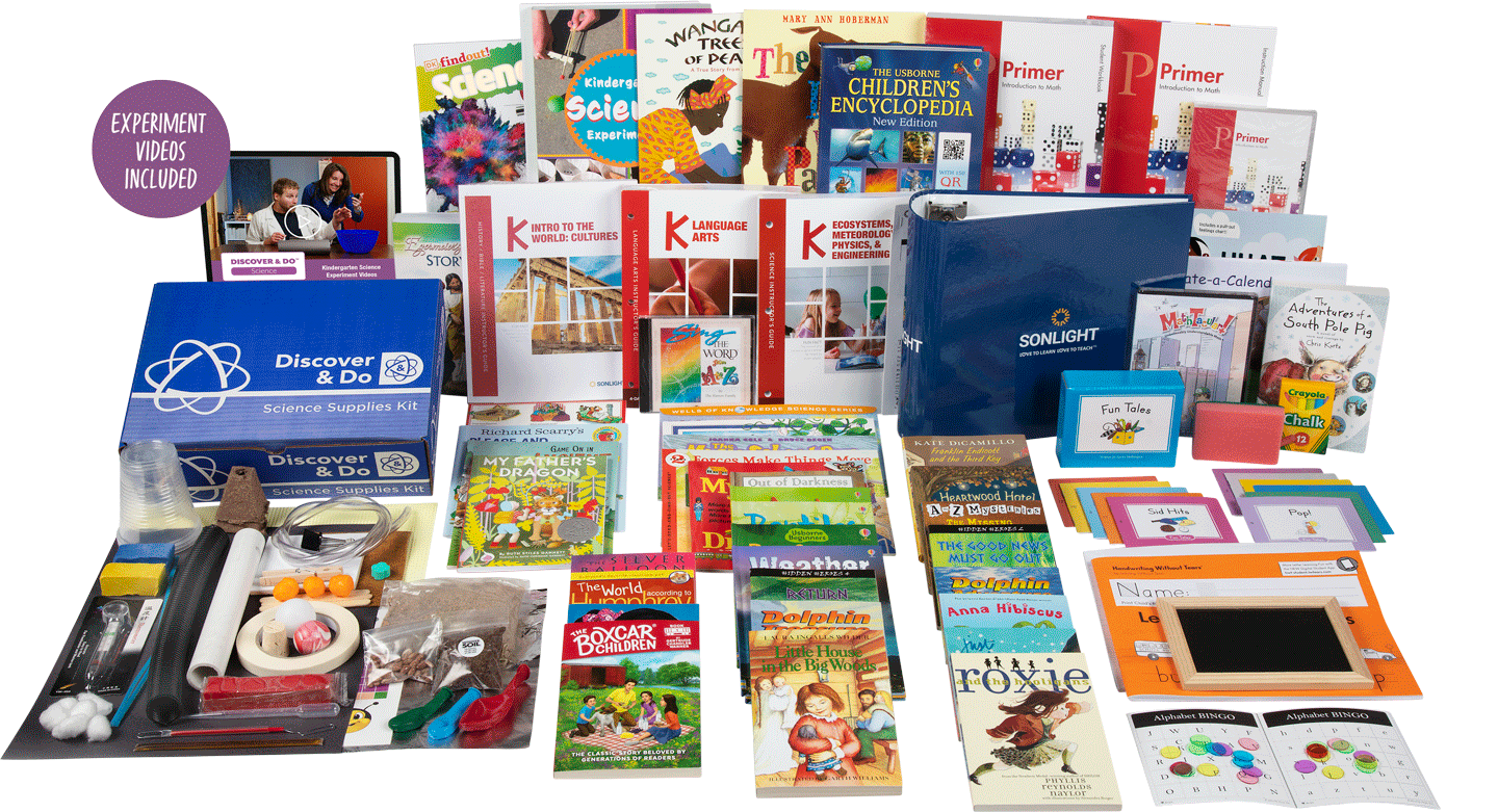 All-Subjects Package K - Kindergarten Homeschool Curriculum
