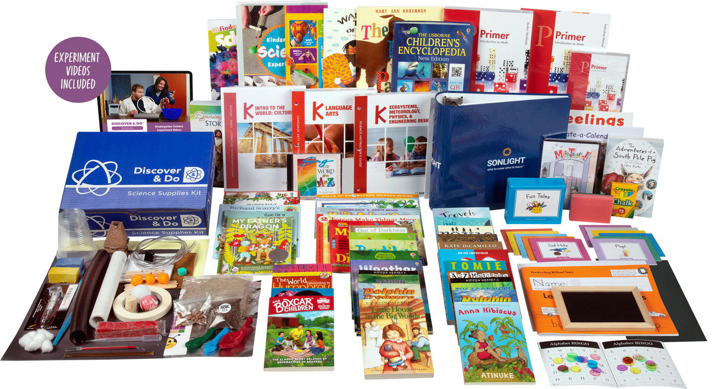 All-Subjects Package K - Kindergarten Homeschool Curriculum
