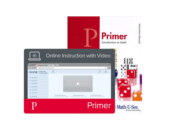 Math-U-See Primer Instruction Manual + Online Instruction with Video