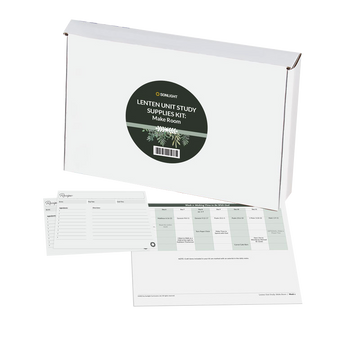 Lenten Unit Study Supplies Kit: Make Room
