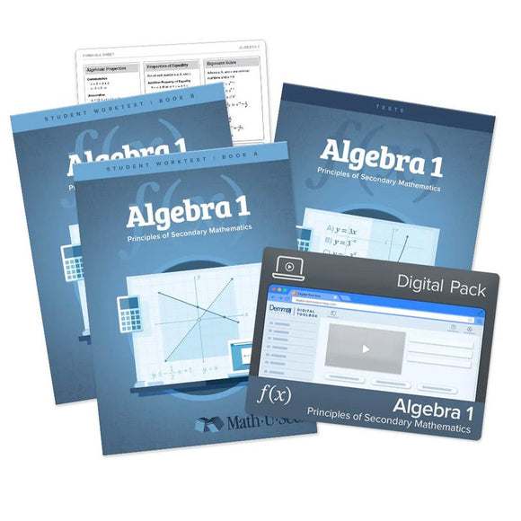 Math-U-See Algebra 1 (PSM)Preparation for Advanced Mathematics.Age Range: 12-16Grade Range: 8