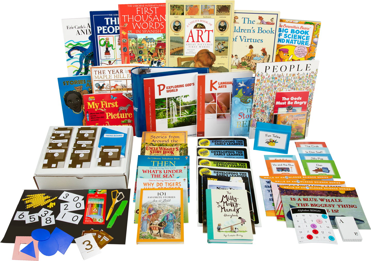 Pre-Kindergarten Package - Christian Pre-K Homeschool Curriculum with Readers