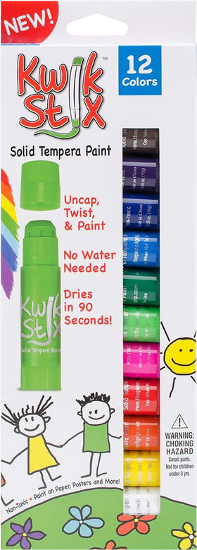 Kwik Stix-12 Tempera Paint