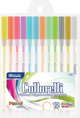 12 Pastel Color Collorelli Gel Pens