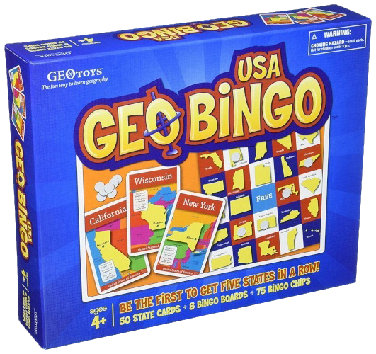 GeoBingo USA Geography Board Game