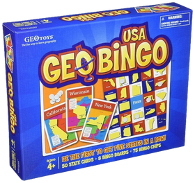 GeoBingo USA Geography Board Game