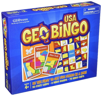 GeoBingo USA Geography Board Game