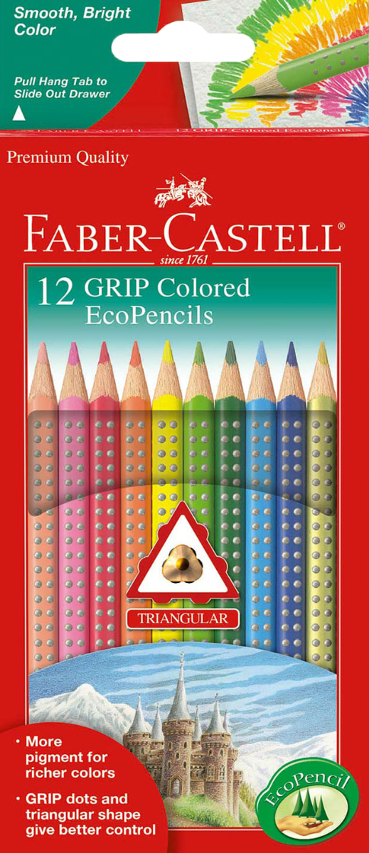 12 Grip Colored EcoPencils