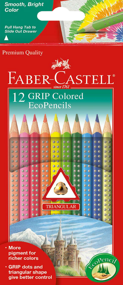 12 Grip Colored EcoPencils