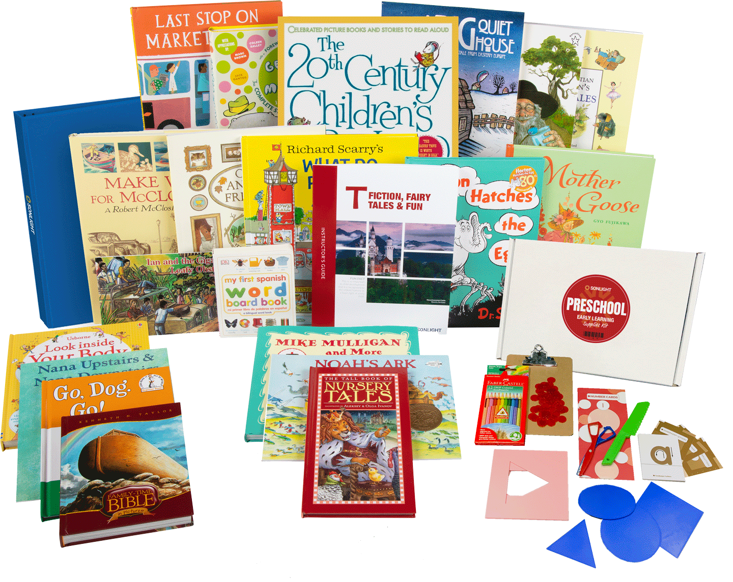 Preschool PackageFiction, Fairy Tales, and FunEmbark on an exciting adventure of learning with classic books and engaging hands-on activities. Age Range: 3-4Grade Range: Preschool