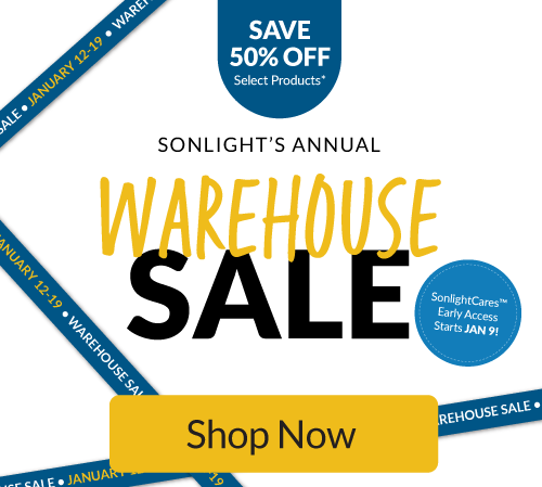 Warehouse Sale: 50% off while supplies last - Shop Now!