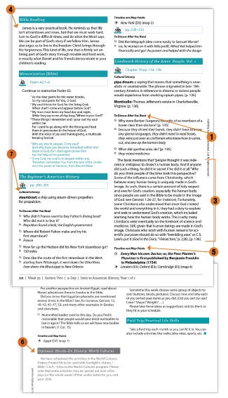 Inside a Sonlight History / Bible / Literature Instructor's Guide