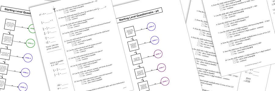 Free Homeschool Math Placement | RightStart Math