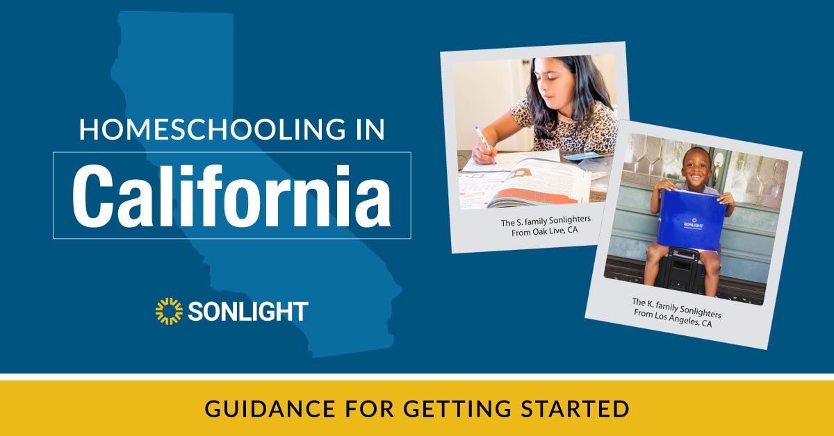 Homeschooling in California Homeschool Guidance, Tips, Laws
