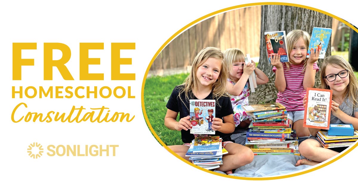 Try Sonlight Free! Request the Invitation for a free one week sample (and book!) and see what it's like to homeschool with Sonlight
