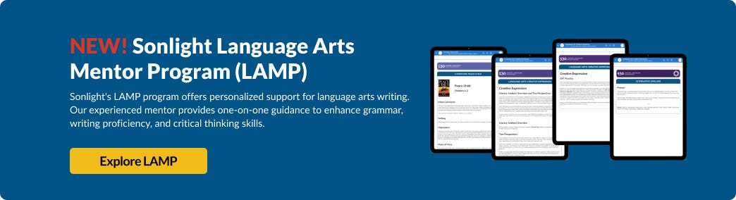 Sonlight Language Arts Mentor Program (LAMP) | Online Language Arts Tutoring