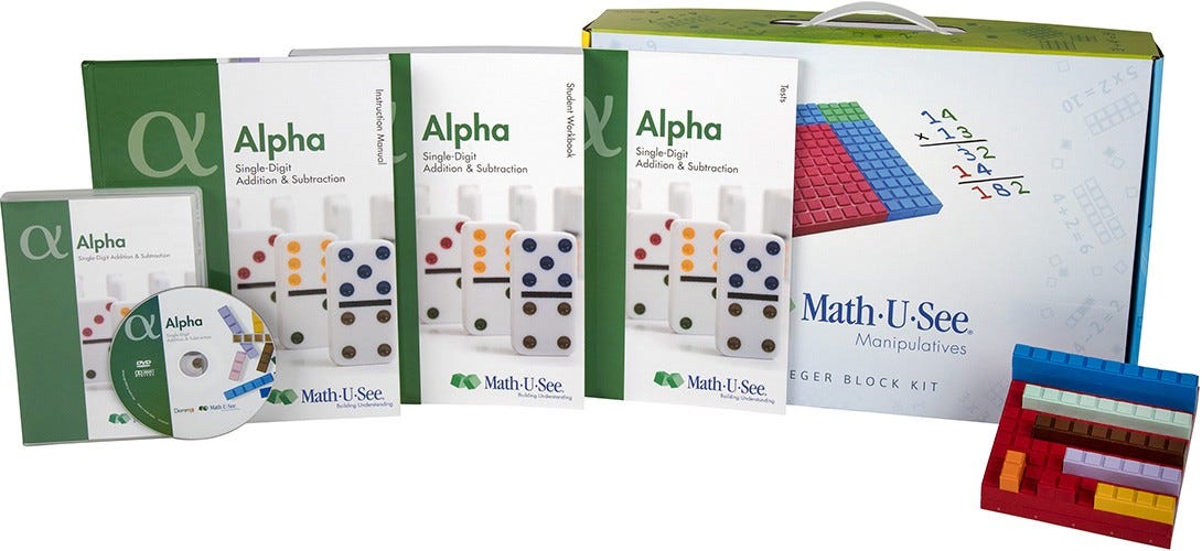 Math-U-See Alpha Homeschool Math Curriculum