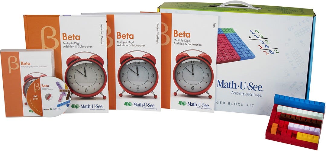 Math-U-See Beta Homeschool Math Curriculum