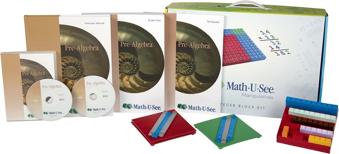Math-U-See Pre-Algebra - 7th Grade Homeschool Math Curriculum