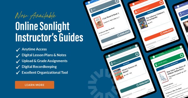 Online Sonlight Instructor's Guides now available!