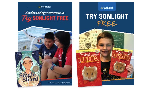 Try Sonlight Free! Take the Sonlight Invitation and see what's so special about a Sonlight education.