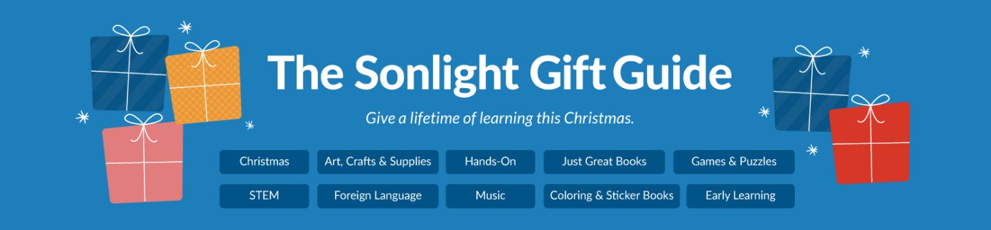 Shop Sonlight's 2023 Christmas Gift Guide