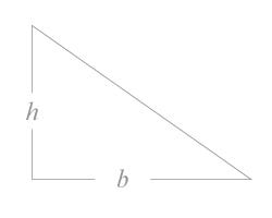 Area of triangle geometric formula
