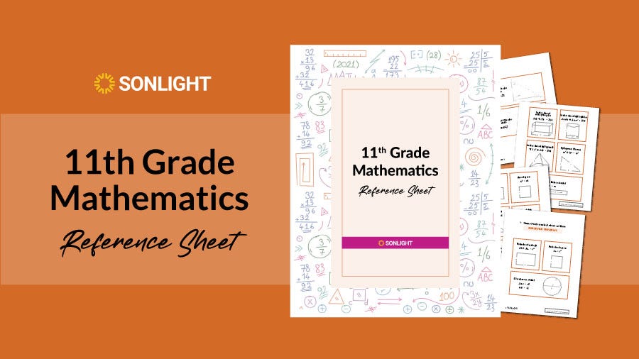 Eleventh Grade Math Formulas/Charts