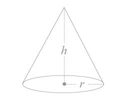 Volume of cone geometric formula