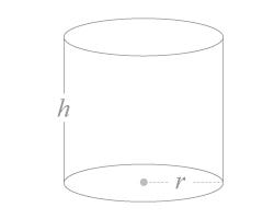 Volume of right cylinder geometric formula