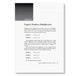 Math-U-See worksheet about multiplying negative numbers